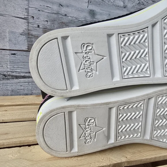 Skechers Flip Kicks Sneakers 314025L High Top Neon Pink Green Neon Youth Size 5 - Picture 12 of 12